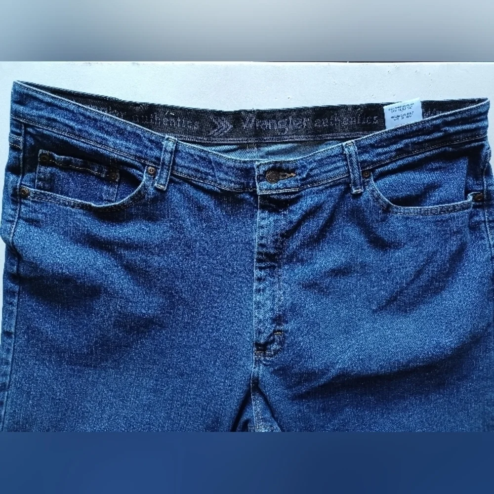 Wrangler Authentics Men's Blue Denim Jeans 40x34